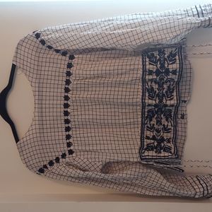 Zara trafaluc collection size medium peasant top